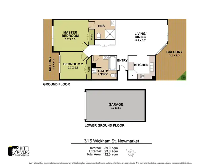 Floorplan of Homely apartment listing, 3/15 Wickham Street, Newmarket QLD 4051