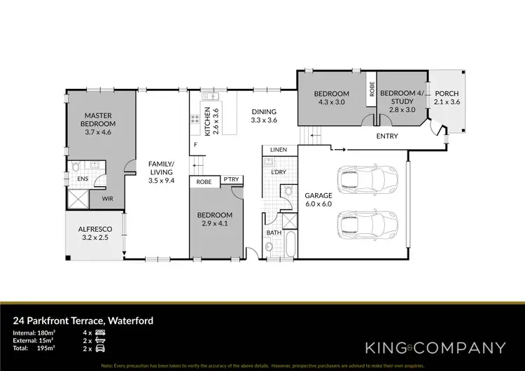 Floorplan of Homely house listing, 24 Parkfront Terrace, Waterford QLD 4133