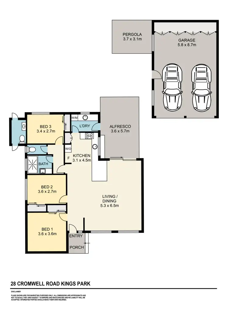 Floorplan of Homely house listing, 28 Cromwell Road, Kings Park VIC 3021
