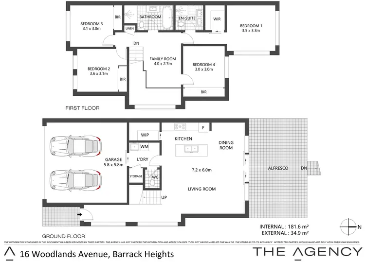 Floorplan of Homely semi-detached listing, 16 Woodlands Drive, Barrack Heights NSW 2528