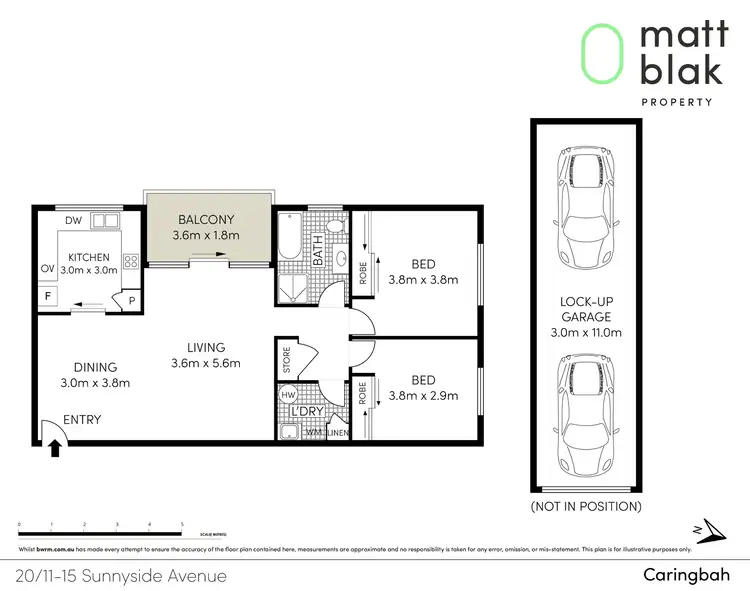 Floorplan of Homely apartment listing, 20/11-15 Sunnyside Avenue, Caringbah NSW 2229