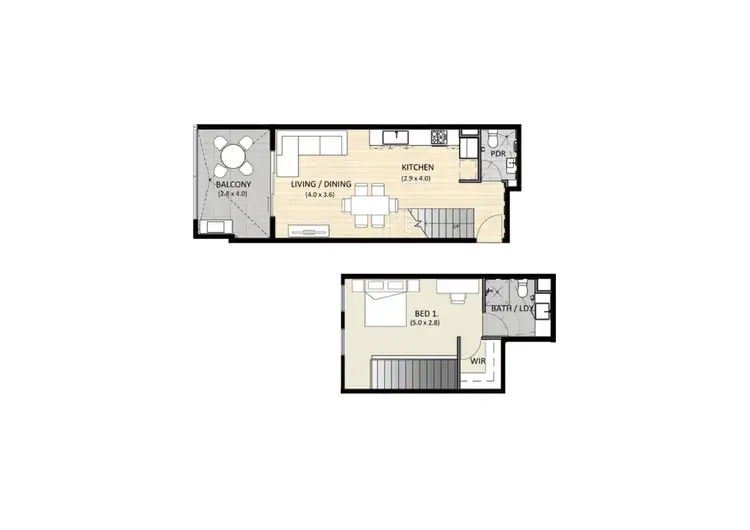 Floorplan of Homely apartment listing, 6/2 Downey Drive, Como WA 6152