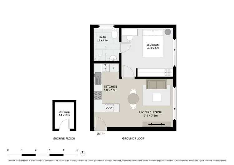 Floorplan of Homely unit listing, 4/78 Elouera Road, Cronulla NSW 2230