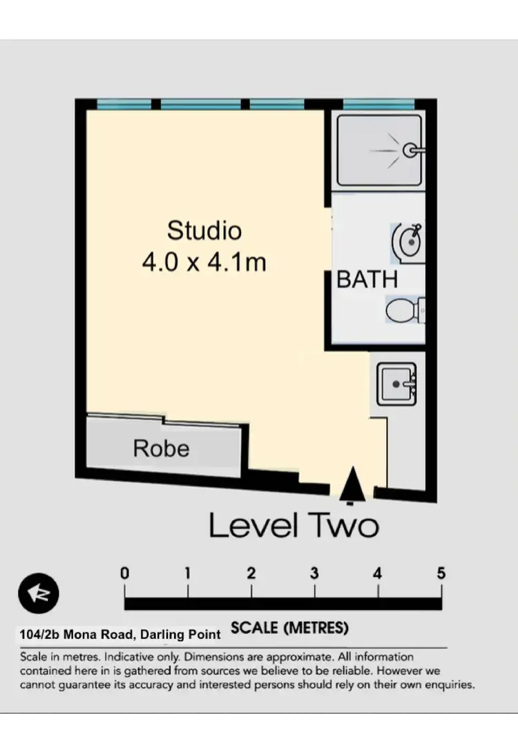 Floorplan of Homely apartment listing, 104/2b Mona Road, Darling Point NSW 2027