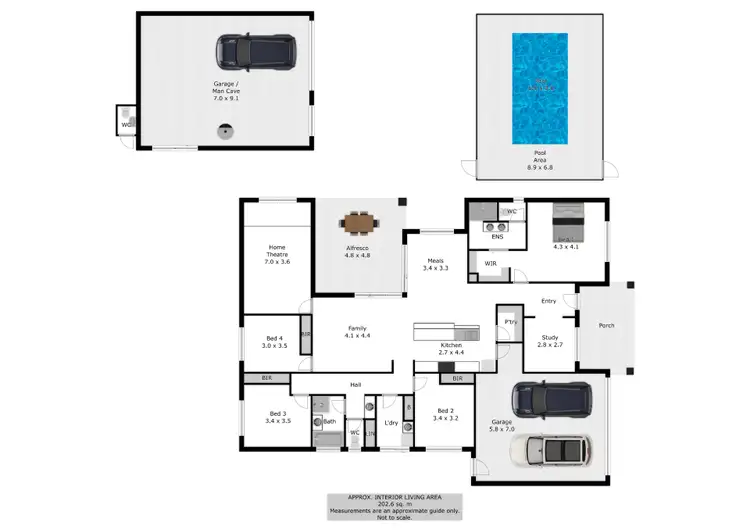 Floorplan of Homely house listing, 37 Maxwell Drive, Wahgunyah VIC 3687