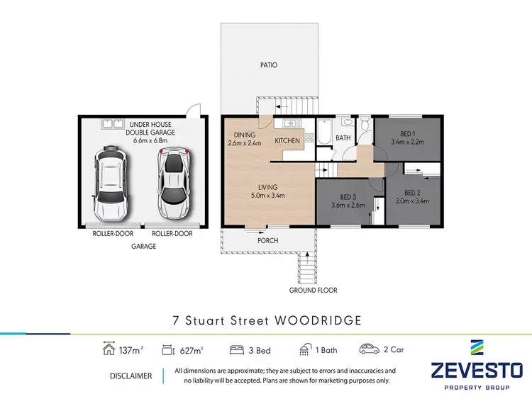 Floorplan of Homely house listing, 7 Stuart Street, Woodridge QLD 4114