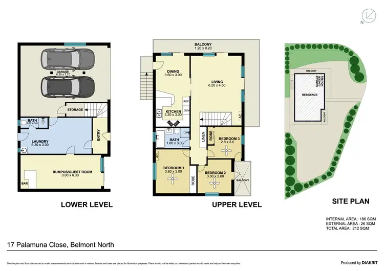Floorplan of Homely house listing, 17 Palamuna Close, Belmont North NSW 2280