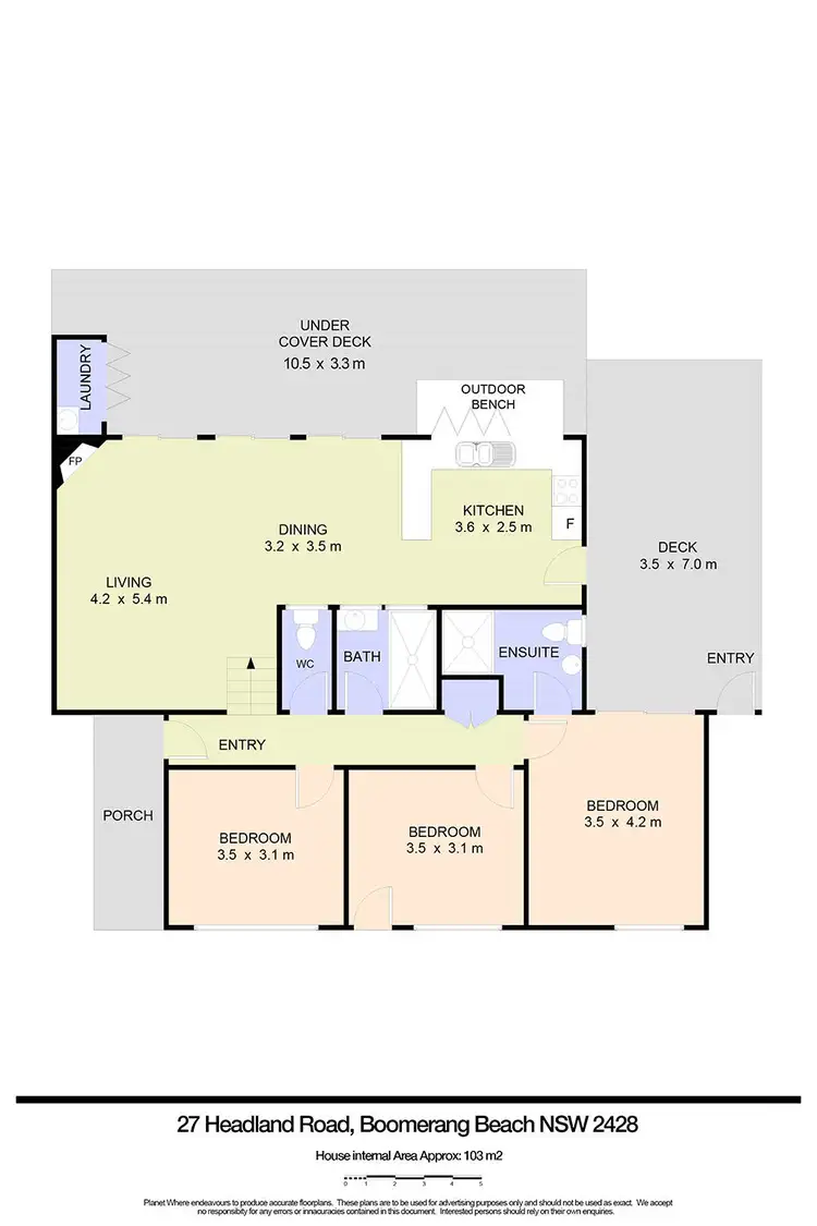 Floorplan of Homely house listing, 27 Headland Road, Boomerang Beach NSW 2428