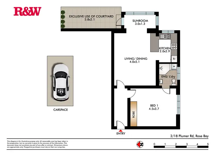 Floorplan of Homely apartment listing, 2/18 Plumer Road, Rose Bay NSW 2029