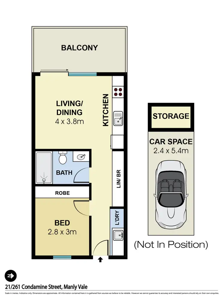 Floorplan of Homely apartment listing, 21/261 Condamine Street, Manly Vale NSW 2093