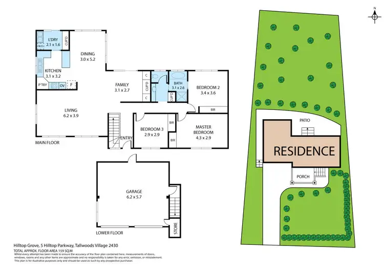 Floorplan of Homely house listing, 5 Hilltop Parkway, Tallwoods Village NSW 2430