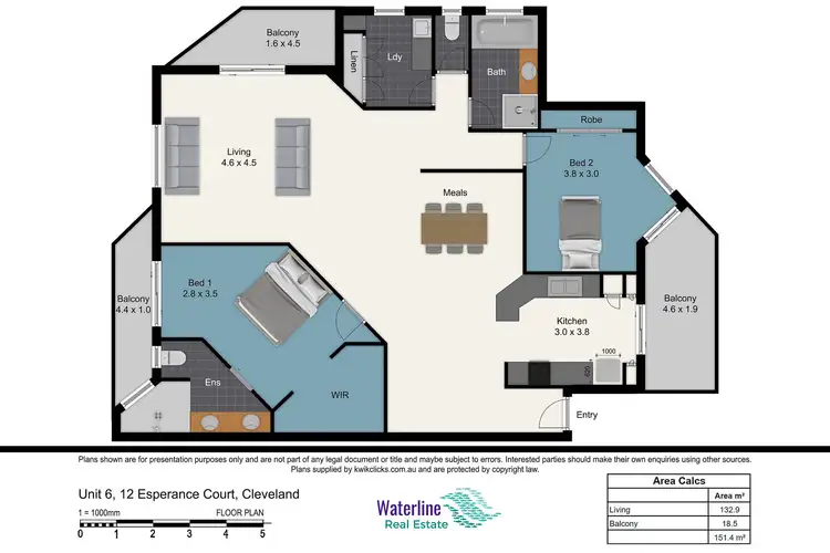 Floorplan of Homely apartment listing, 6/12 Esperence Court, Raby Bay QLD 4163