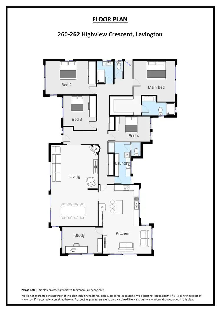 Floorplan of Homely house listing, 262 Highview Crescent, Lavington NSW 2641