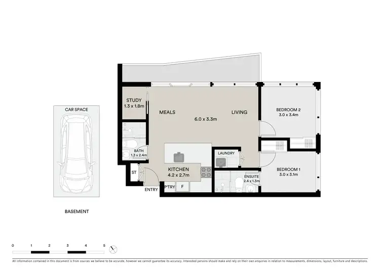 Floorplan of Homely apartment listing, 1402/101 St Kilda Road, St Kilda VIC 3182