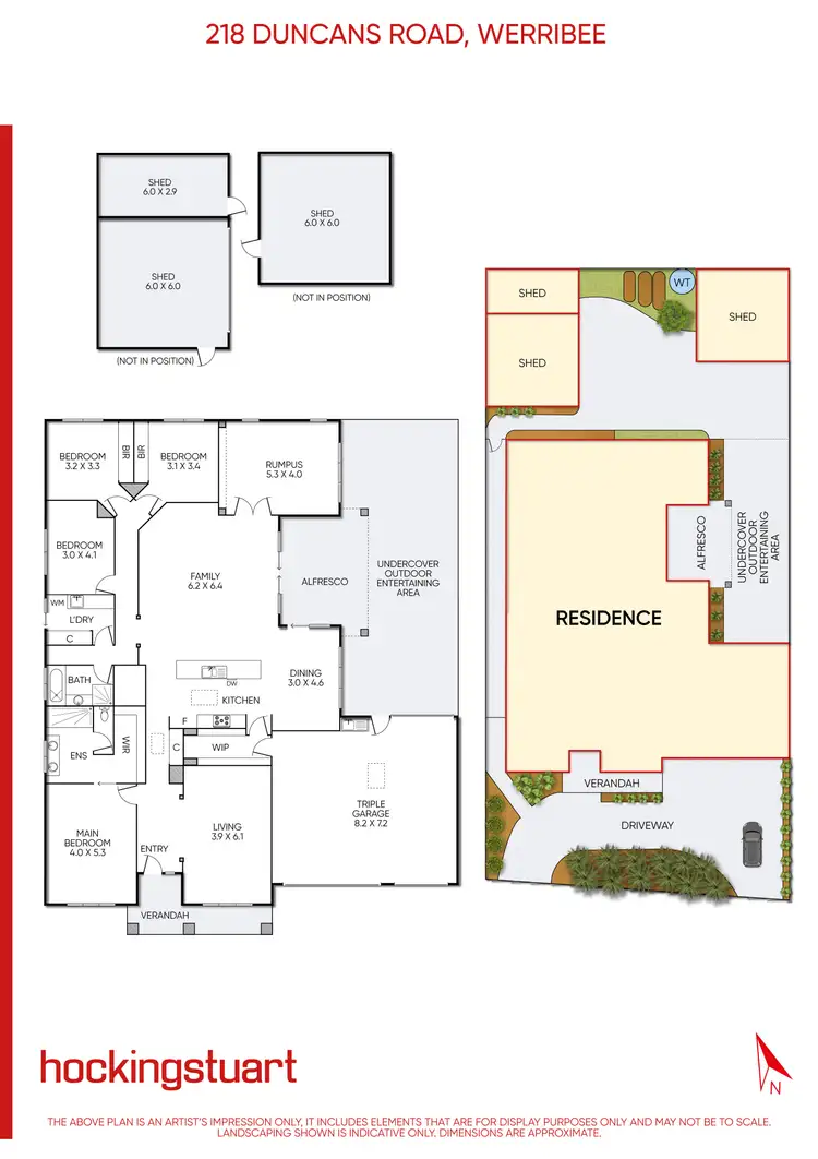 Floorplan of Homely house listing, 218 Duncans Road, Werribee VIC 3030