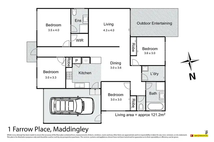 Floorplan of Homely house listing, 1 Farrow Place, Maddingley VIC 3340