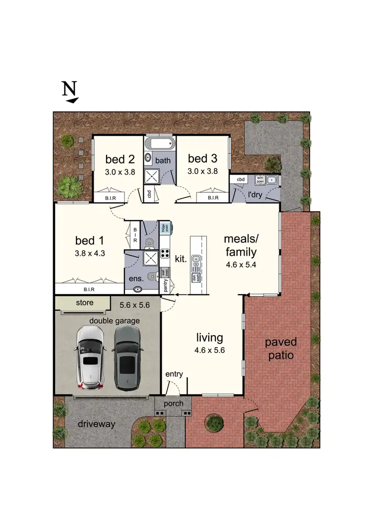 Floorplan of Homely unit listing, 2/42 Myrtle Street, Glen Waverley VIC 3150