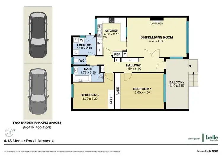 Floorplan of Homely apartment listing, 4/18 Mercer Road, Armadale VIC 3143