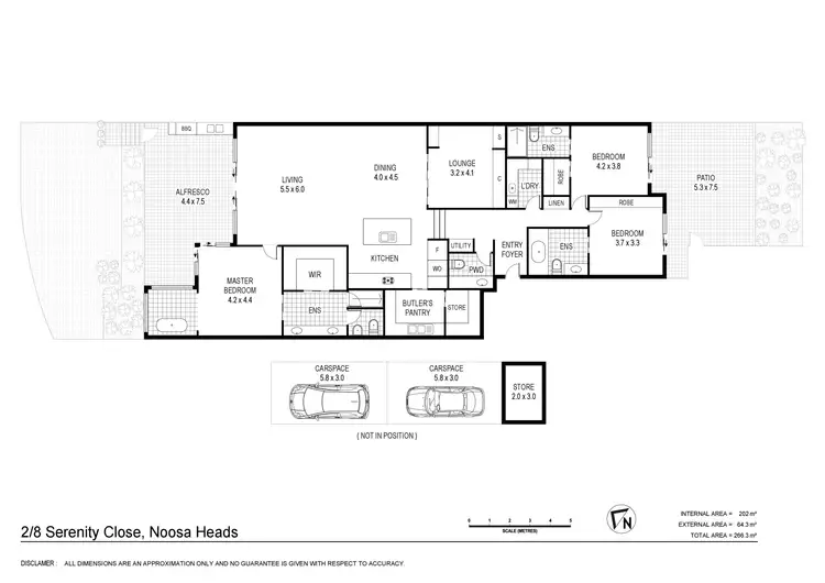 Floorplan of Homely apartment listing, 2/8 Serenity Close, Noosa Heads QLD 4567