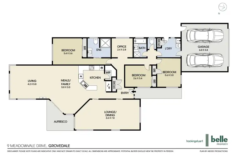 Floorplan of Homely house listing, 9 Meadowvale Drive, Grovedale VIC 3216