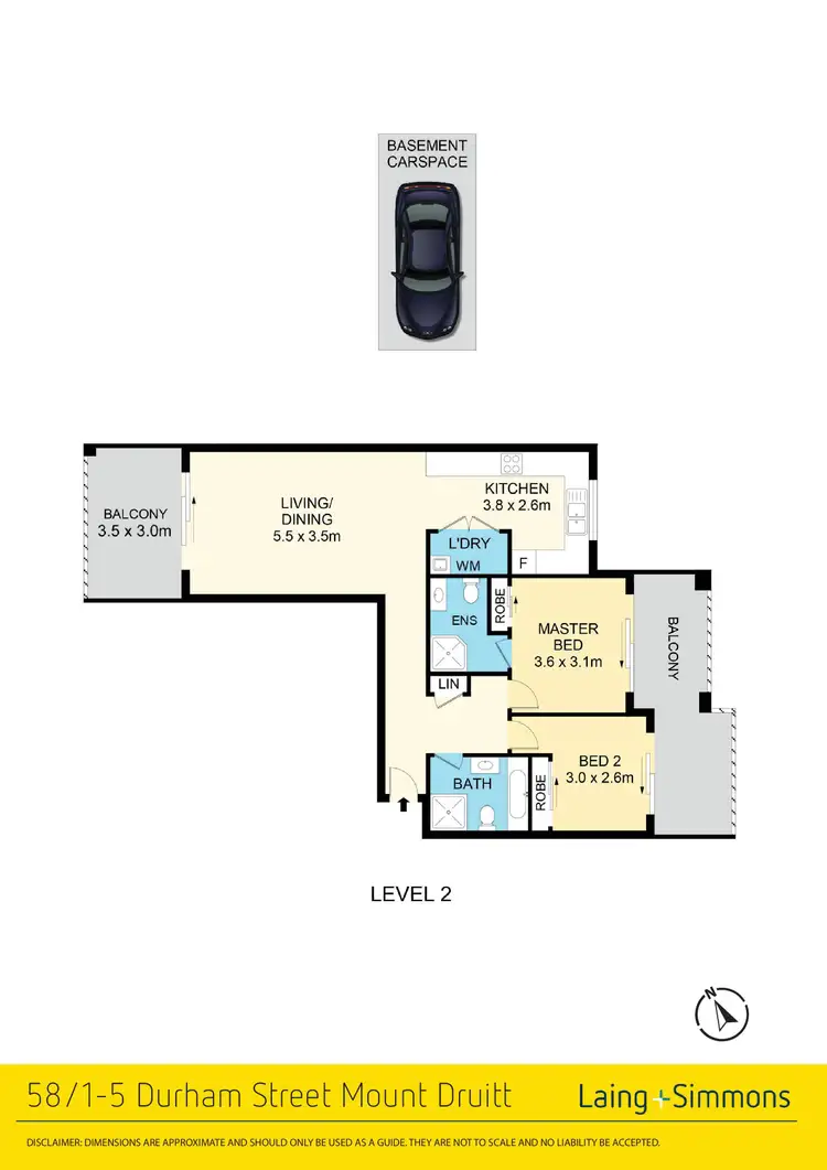 Floorplan of Homely unit listing, 58/1-5 Durham Street, Mount Druitt NSW 2770