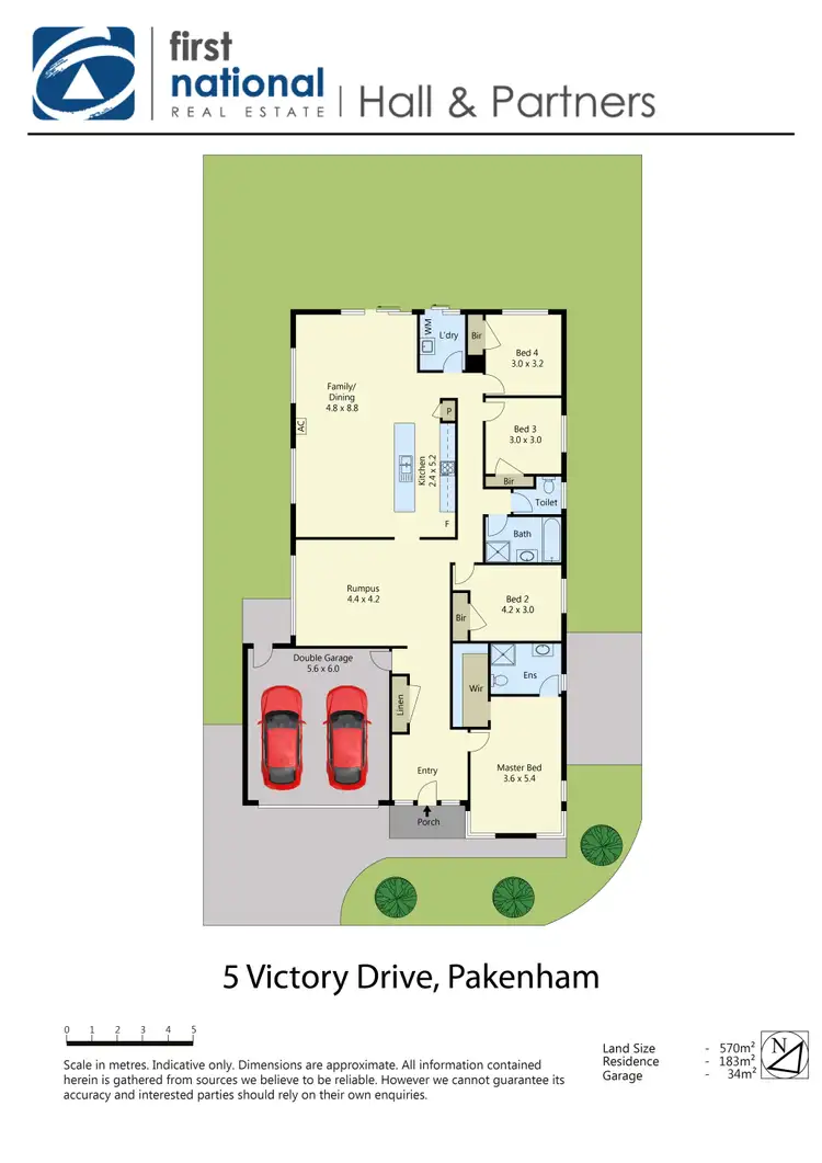 Floorplan of Homely house listing, 5 Victory Drive, Pakenham VIC 3810