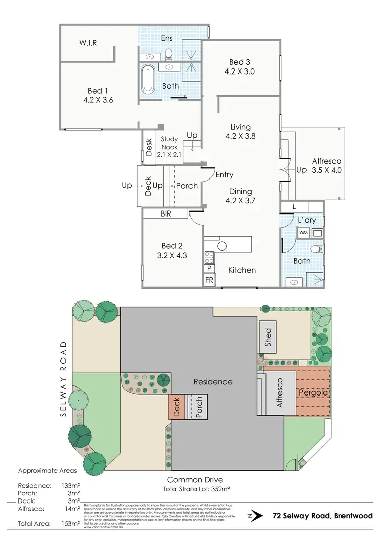 Floorplan of Homely house listing, 72 Selway Road, Brentwood WA 6153