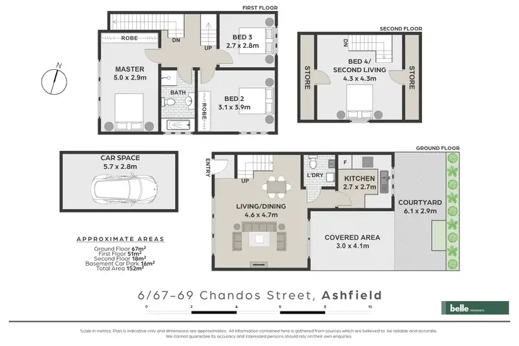 Floorplan of Homely townhouse listing, 6/67-69 Chandos Street, Ashfield NSW 2131