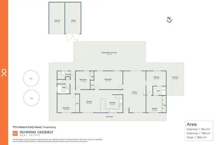 Floorplan of Homely house listing, 774 Cleland Gully Road, Tooperang SA 5255