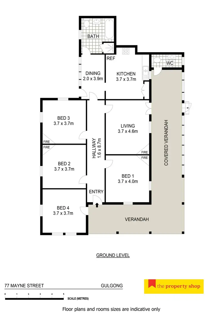 Floorplan of Homely house listing, 77 Mayne Street, Gulgong NSW 2852