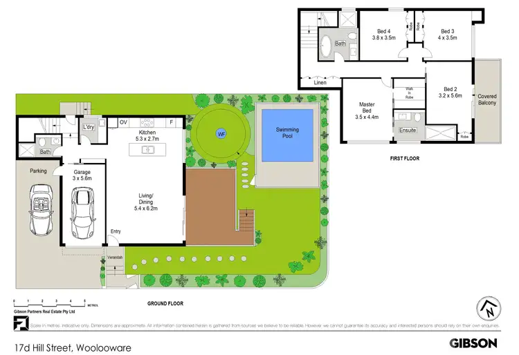 Floorplan of Homely semi-detached listing, 17D Hill Street, Woolooware NSW 2230