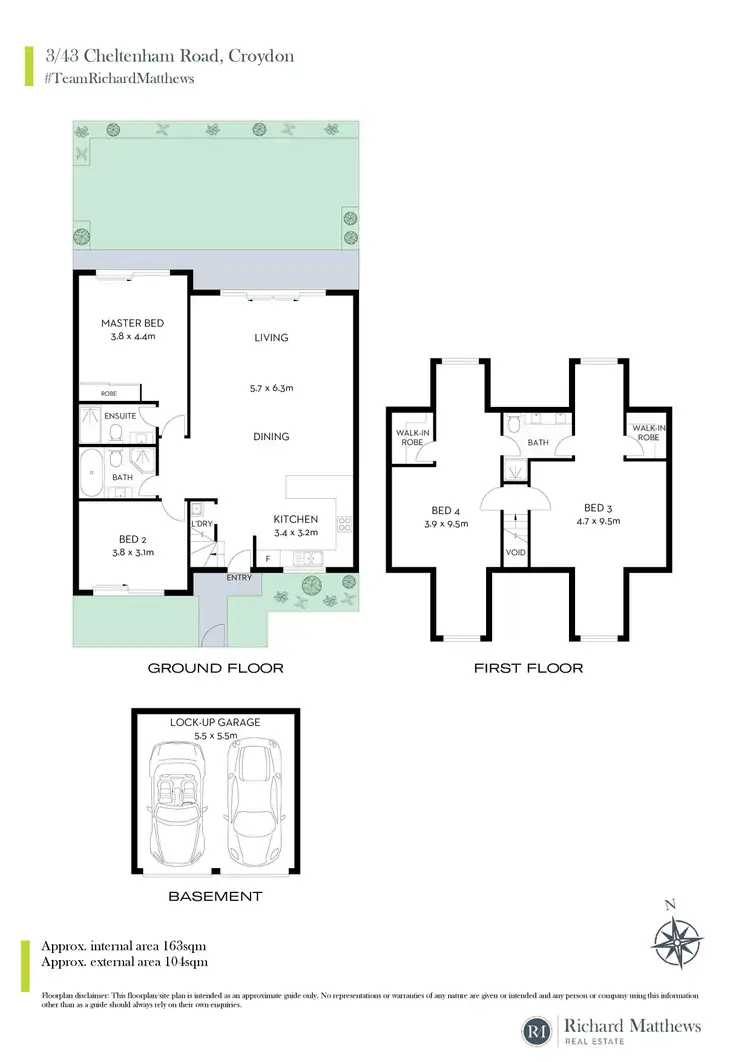 Floorplan of Homely townhouse listing, 3/43 Cheltenham Road, Croydon NSW 2132