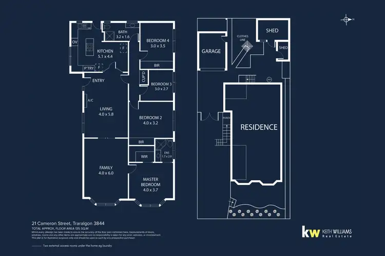 Floorplan of Homely house listing, 21 Cameron Street, Traralgon VIC 3844