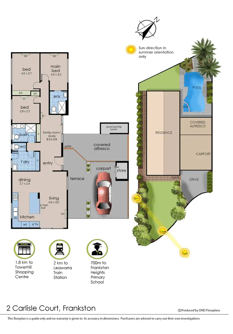 Floorplan of Homely house listing, 2 Carlisle Court, Frankston VIC 3199