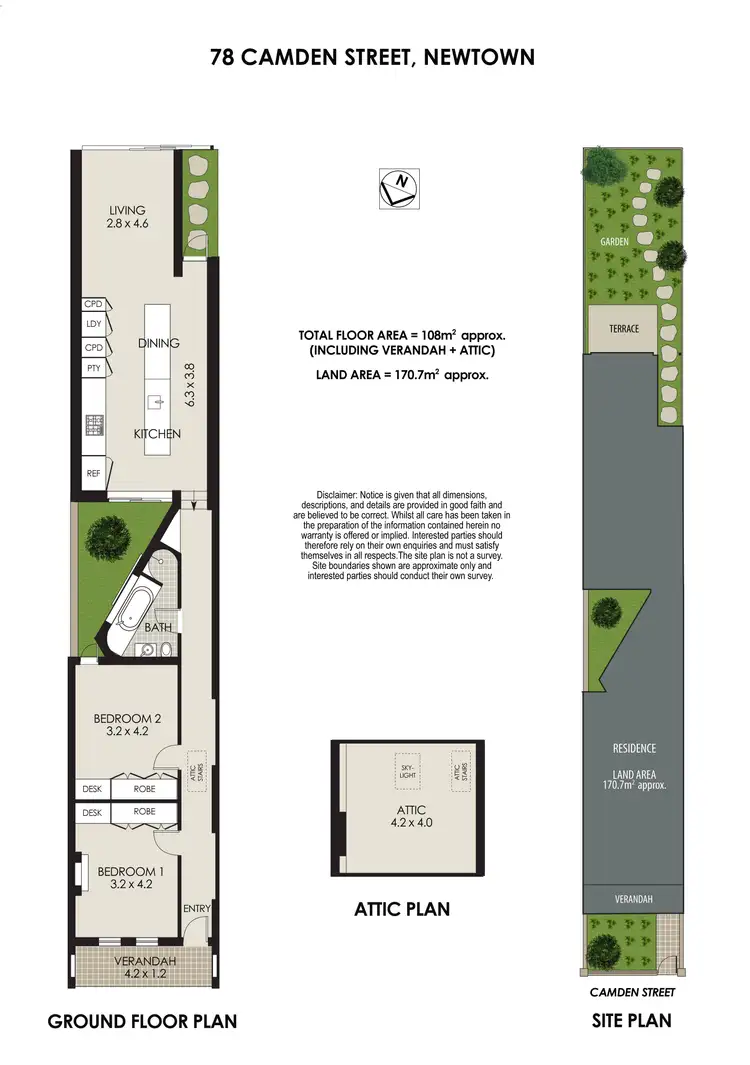 Floorplan of Homely house listing, 78 Camden Street, Newtown NSW 2042