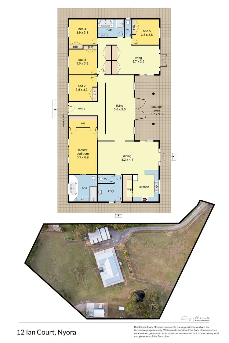 Floorplan of Homely house listing, 12 Ian Court, Nyora VIC 3987