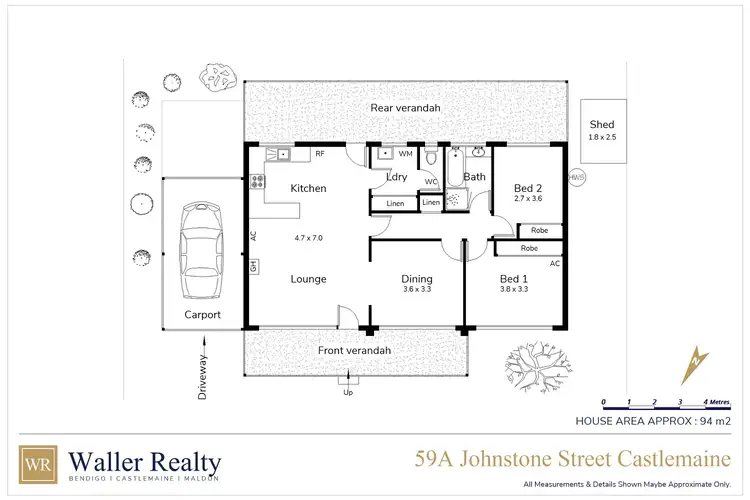 Floorplan of Homely house listing, 59A Johnstone Street, Castlemaine VIC 3450