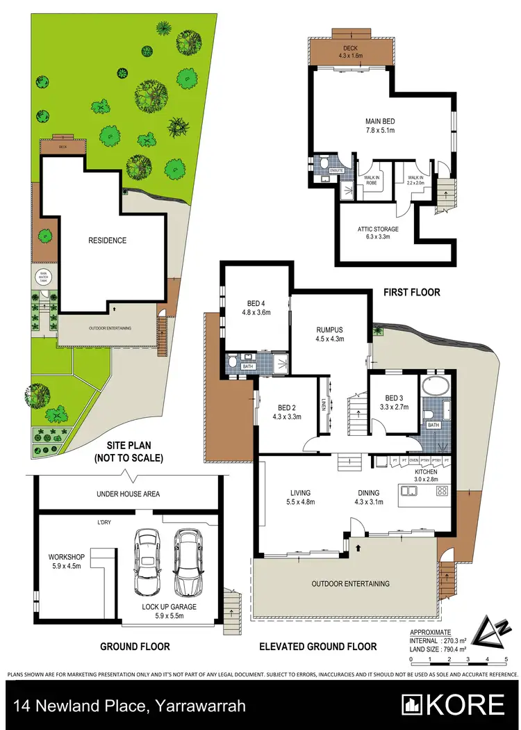 Floorplan of Homely house listing, 14 Newland Place, Yarrawarrah NSW 2233