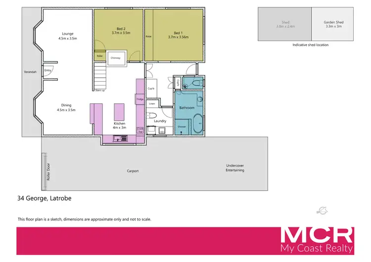 Floorplan of Homely house listing, 34 George Street, Latrobe TAS 7307