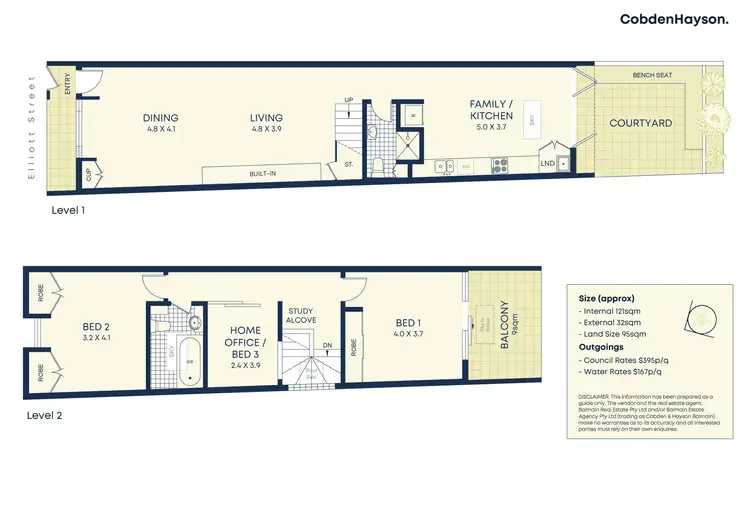 Floorplan of Homely house listing, 12 Elliott Street, Balmain NSW 2041