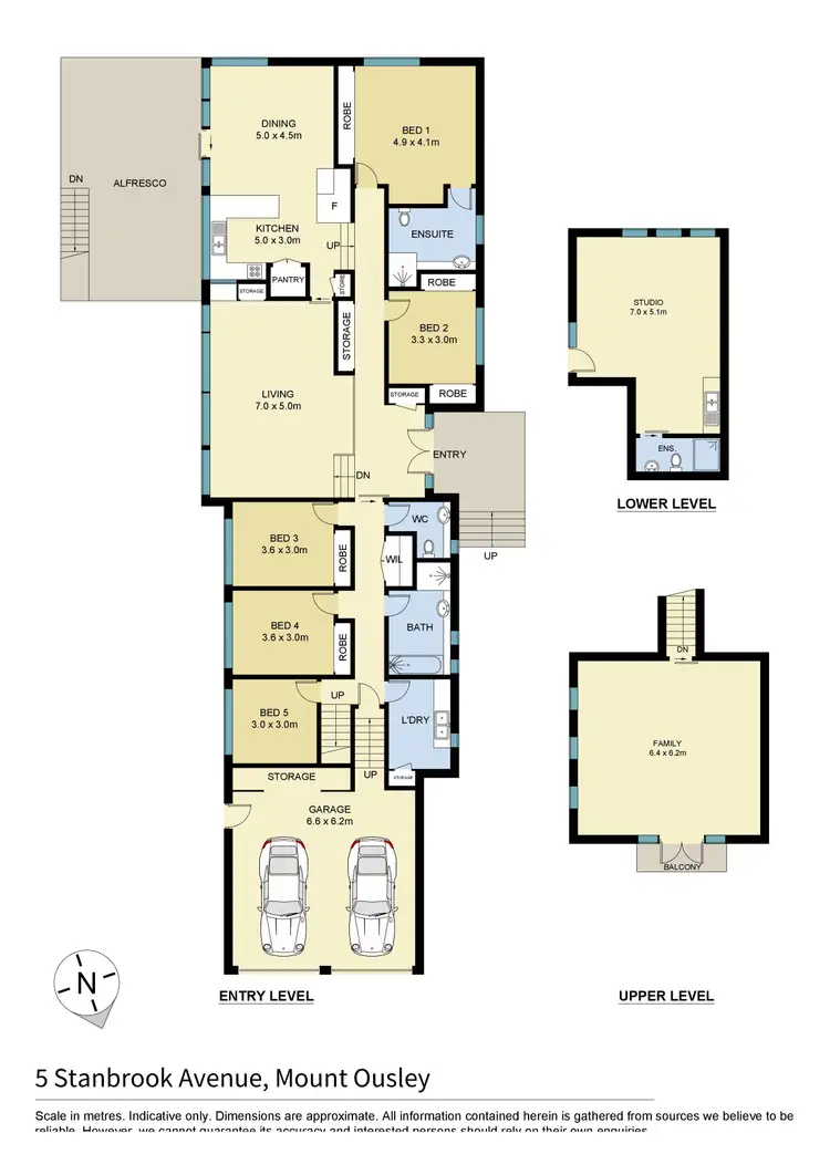 Floorplan of Homely house listing, 5 Stanbrook Avenue, Mount Ousley NSW 2519
