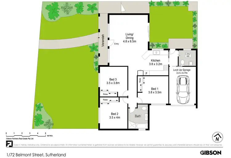 Floorplan of Homely villa listing, 1/72 Belmont Street, Sutherland NSW 2232