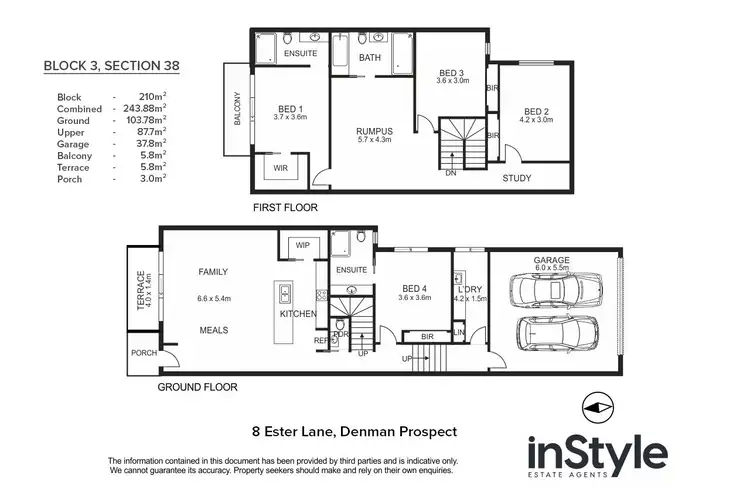 Floorplan of Homely house listing, 8 Ester Lane, Denman Prospect ACT 2611