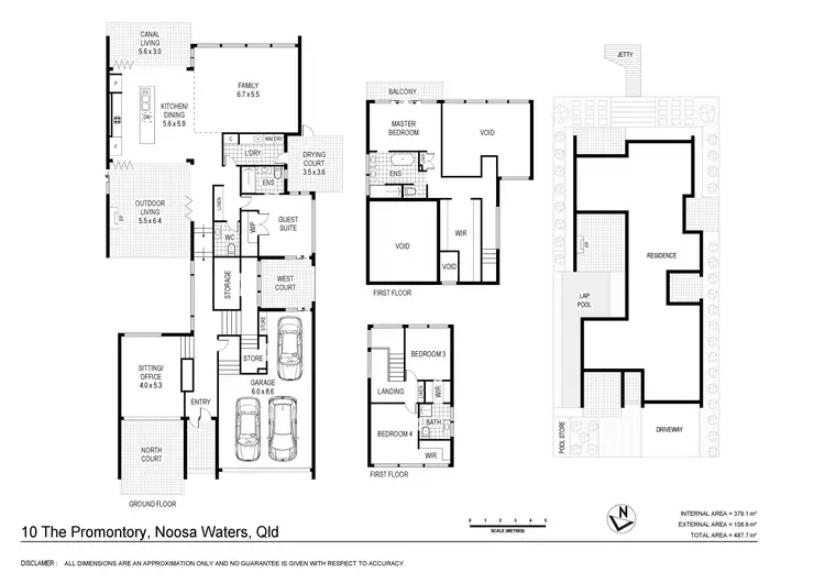 Floorplan of Homely house listing, 10 The Promontory, Noosa Waters QLD 4566