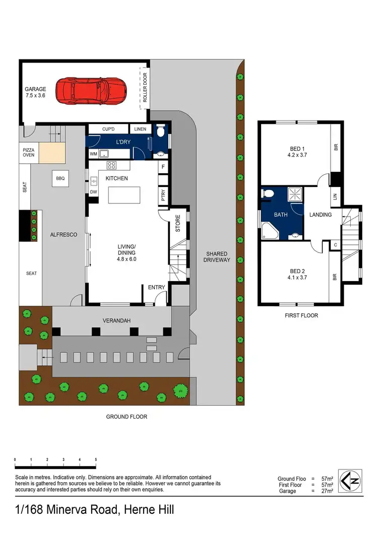 Floorplan of Homely townhouse listing, 1/168 Minerva Road, Manifold Heights VIC 3218