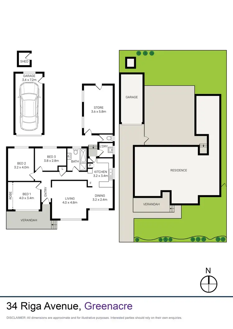 Floorplan of Homely house listing, 34 Riga Avenue, Greenacre NSW 2190