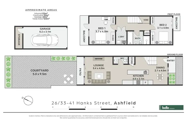 Floorplan of Homely townhouse listing, 26/33-41 Hanks Street, Ashfield NSW 2131