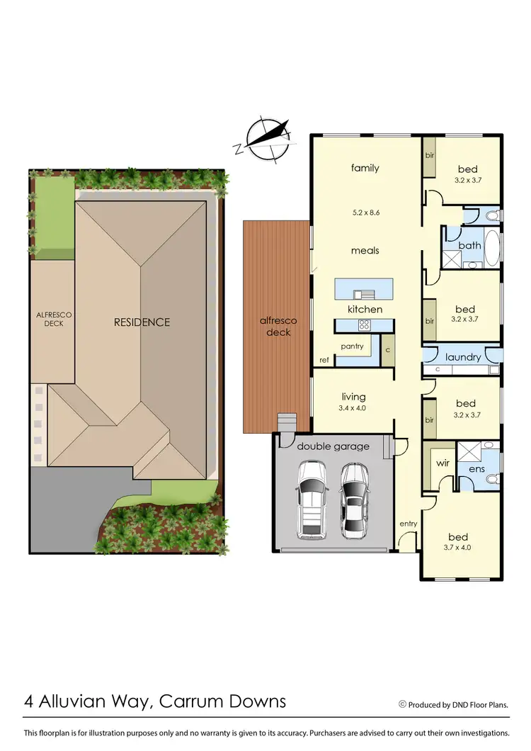 Floorplan of Homely house listing, 4 Alluvian Way, Carrum Downs VIC 3201
