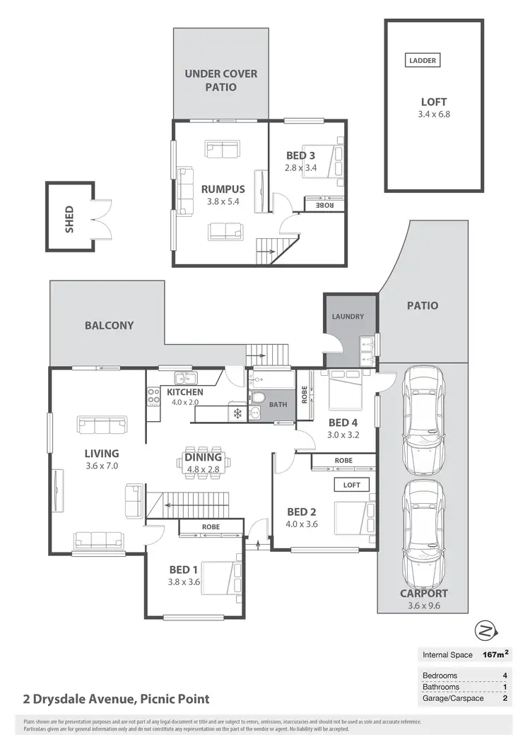 Floorplan of Homely house listing, 2 Drysdale Avenue, Picnic Point NSW 2213