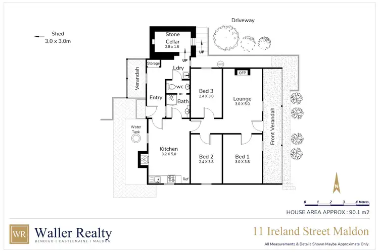 Floorplan of Homely house listing, 11 Ireland Street, Maldon VIC 3463